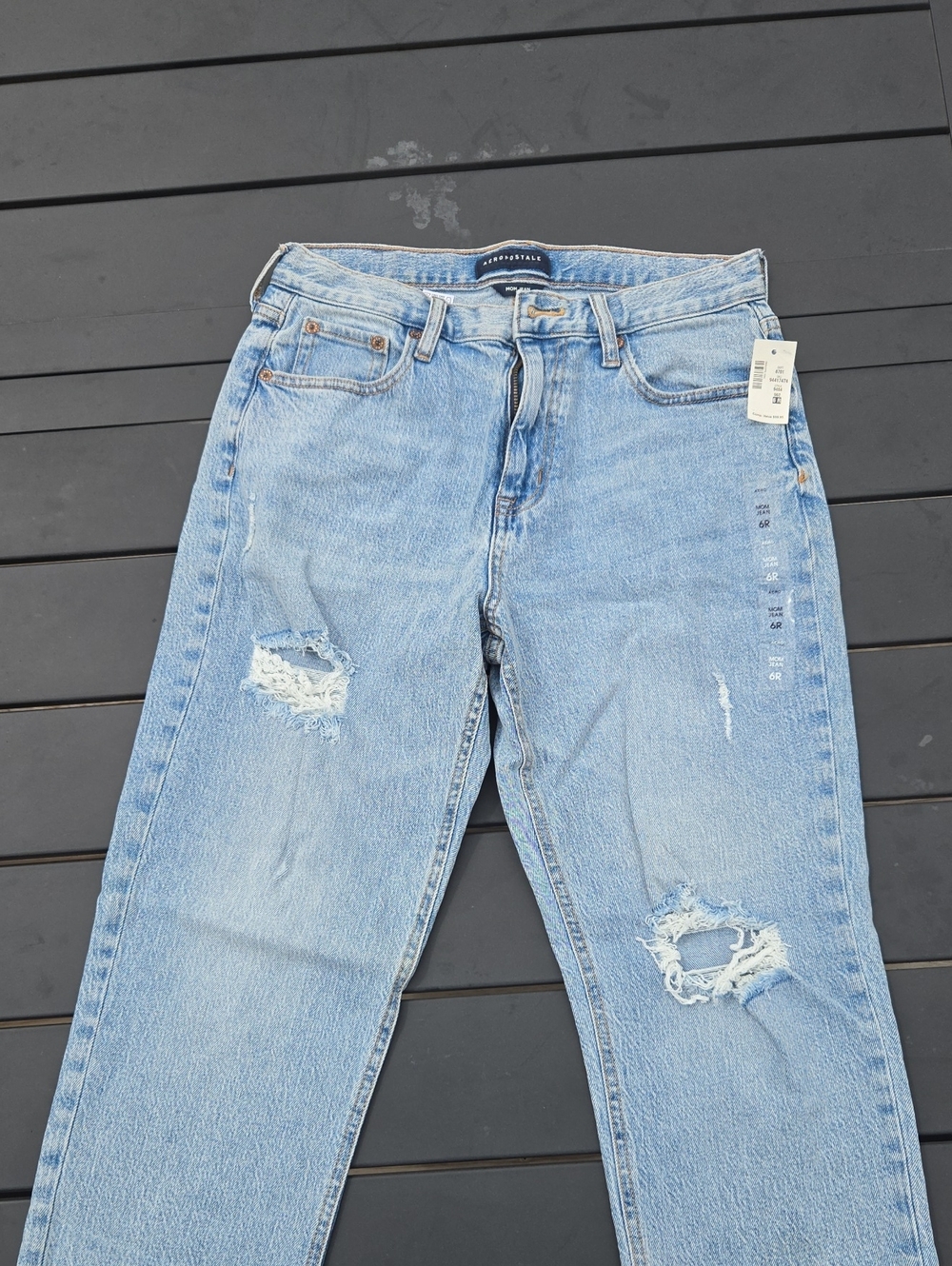 Aeropostale Light Blue Distressed Boyfriend Jeans